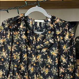 Dôen Top in Foxglove Floral